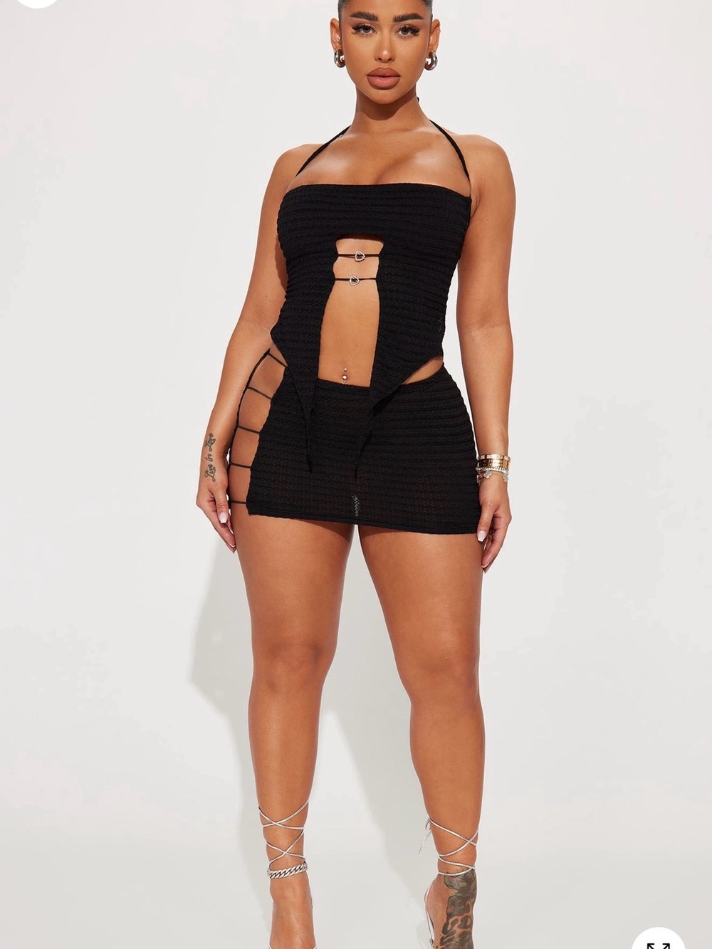 Fashion Nova Stopping Traffic Micro Mini Skirt Set